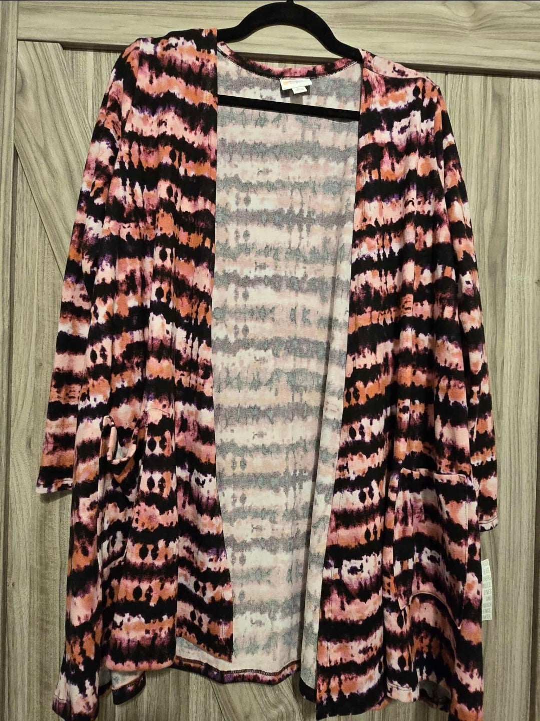 Dye Striped Caroline Cardigan Lularoe - Medium