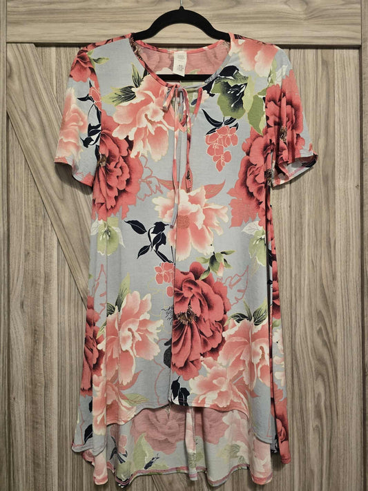 Floral High Low Dress - Small