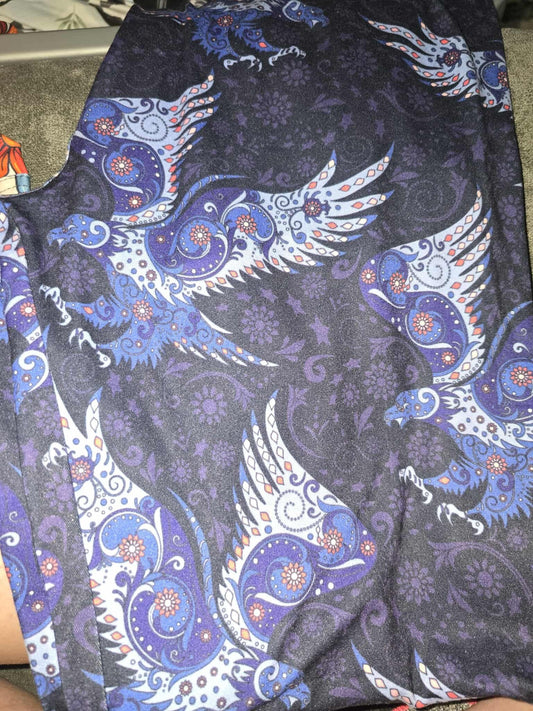 Paisley Eagle Leggings - OS