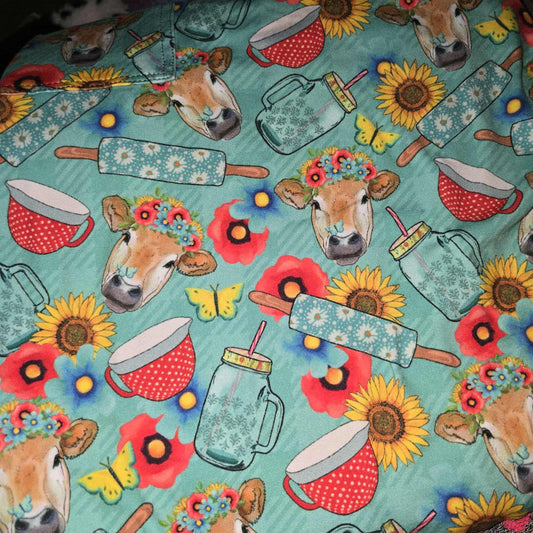 Pioneer Cow Leggings with Pockets - TC2