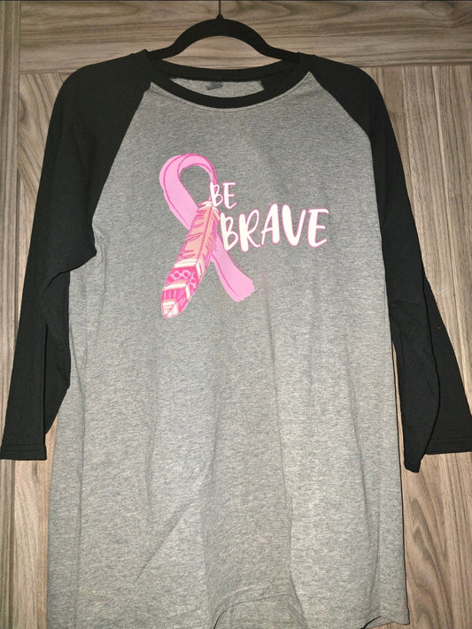 Be Brave Raglan Top - Large