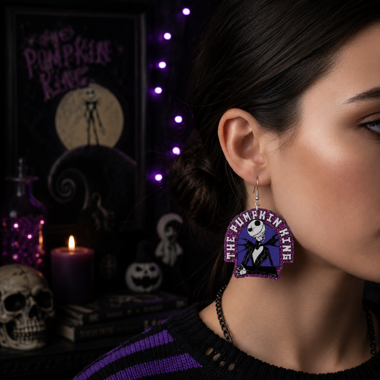 Pumpkin King Earrings