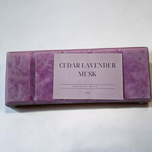 Cedar Lavender Musk Melt Snap Bar