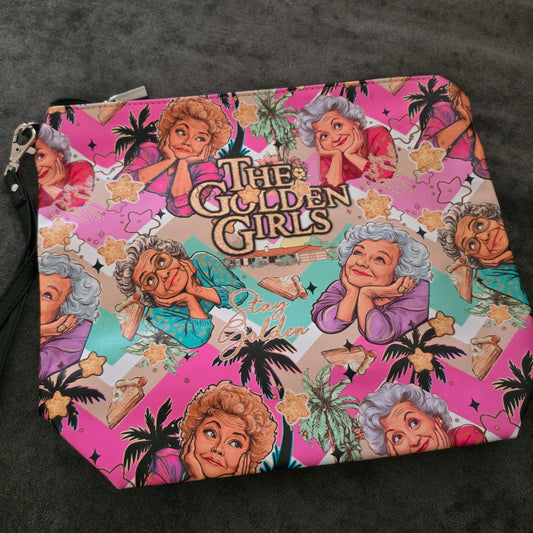 Golden Cosmetic Clutch