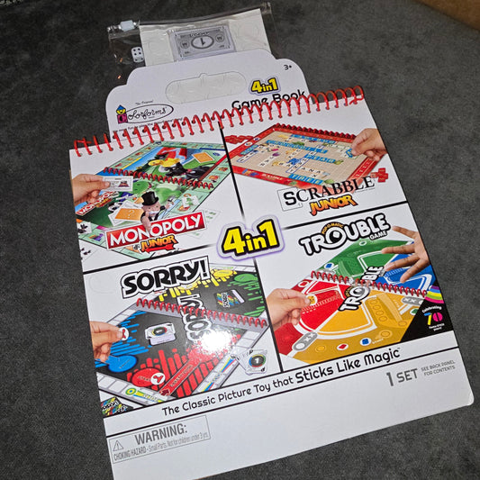 4 in 1 Board Game Junior Edition W/ Monopoly