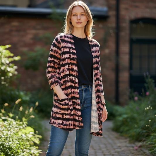 Dye Striped Caroline Cardigan Lularoe - Medium