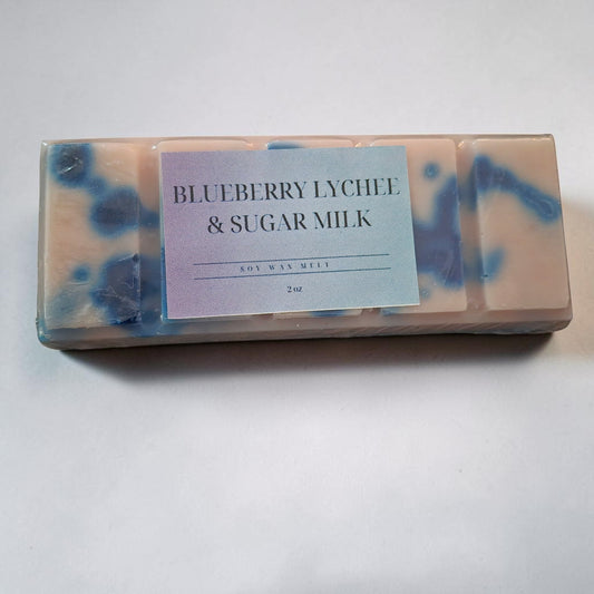 Blueberry Lychee & Sugar Milk Wax Melt Snap Bar