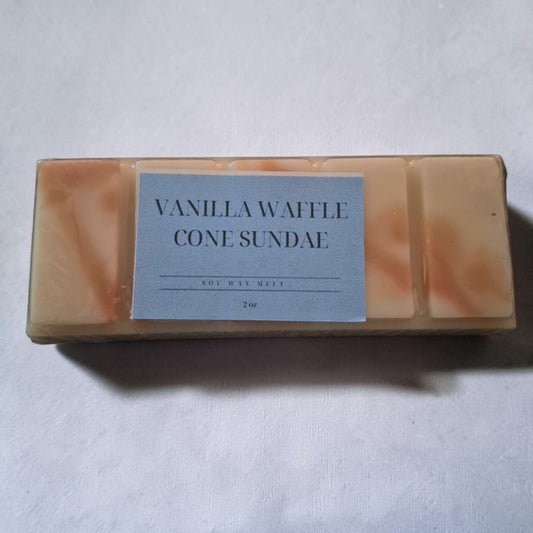 Vanilla Waffle Cone Sundae Melt Snap Bar