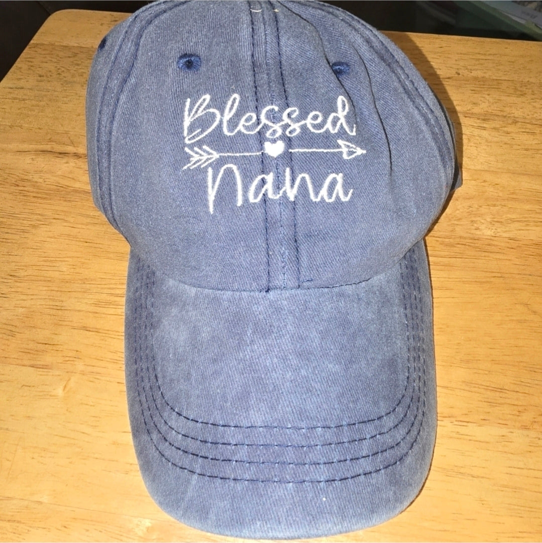 Blessed Nana Embroidered Hat