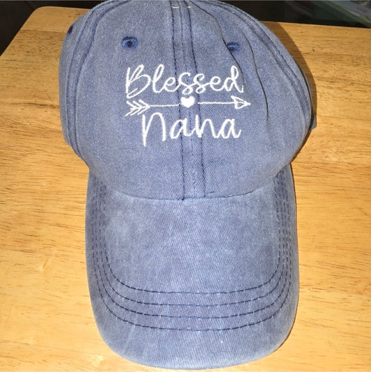 Blessed Nana Embroidered Hat