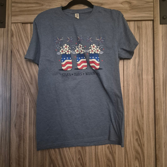 Bars & Mason Jars Tee - S