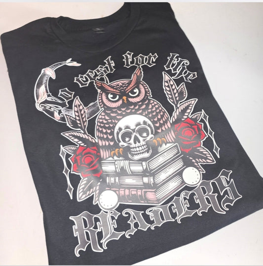 No Rest For The Reader Tee - L