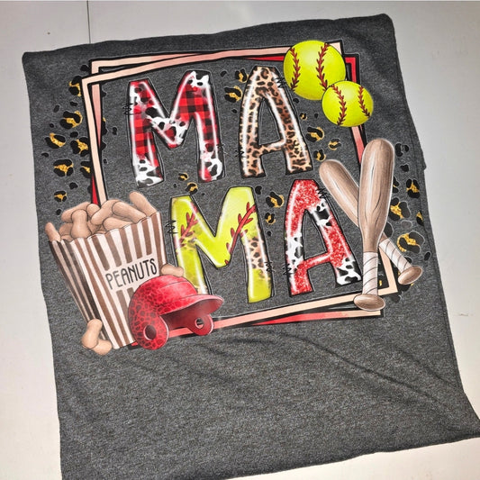 Mama Softball Tee - XL